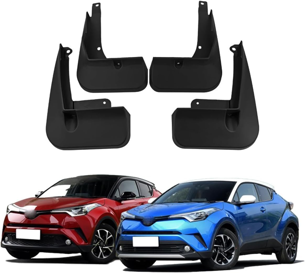 4 Stück Auto Schmutzfänger für Toyota C-HR/IZOA 2017 2018 2019 2020 2021 2022 2023, Auto Kotflügel Schutz Spritzschutz Vorne Hinten Klappen Mud Flaps Styling Zubehör von zjxmnb