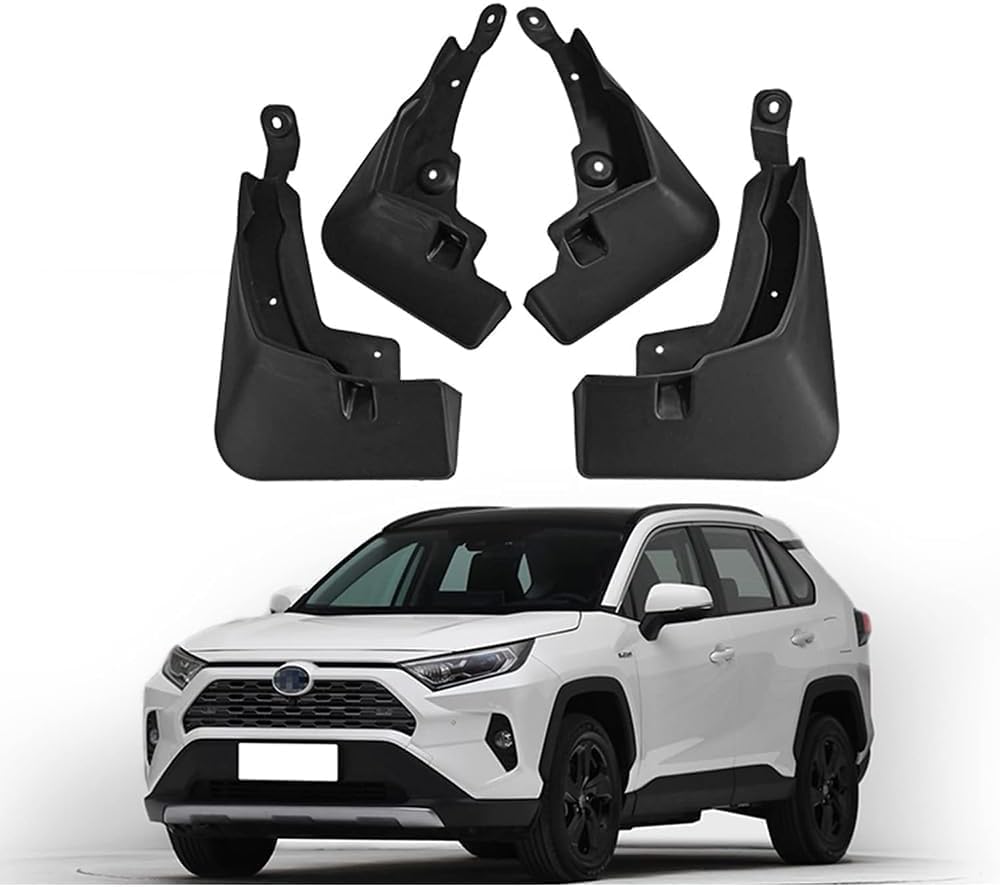 4 Stück Auto Schmutzfänger für Toyota RAV4 2019-2024, Auto Kotflügel Schutz Spritzschutz Vorne Hinten Klappen Mud Flaps Styling Zubehör von zjxmnb