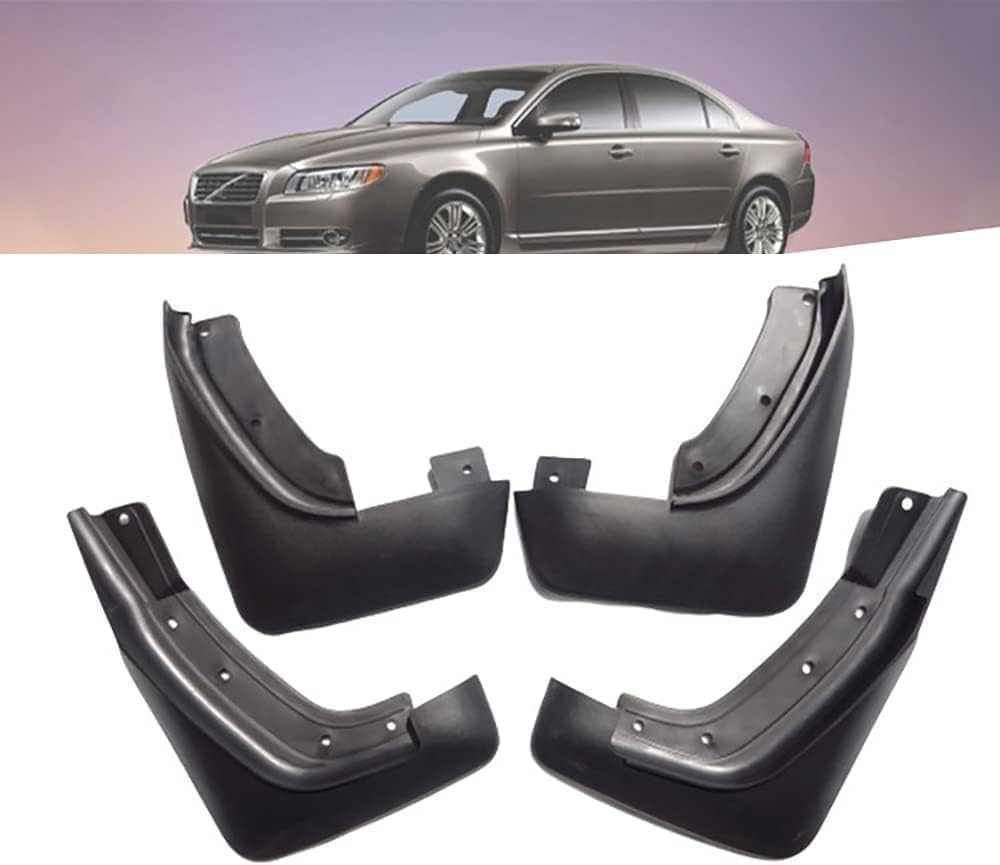 4 Stück Auto Schmutzfänger für Volvo S80 2008-2020, Auto Kotflügel Schutz Spritzschutz Vorne Hinten Klappen Mud Flaps Styling Zubehör von zjxmnb