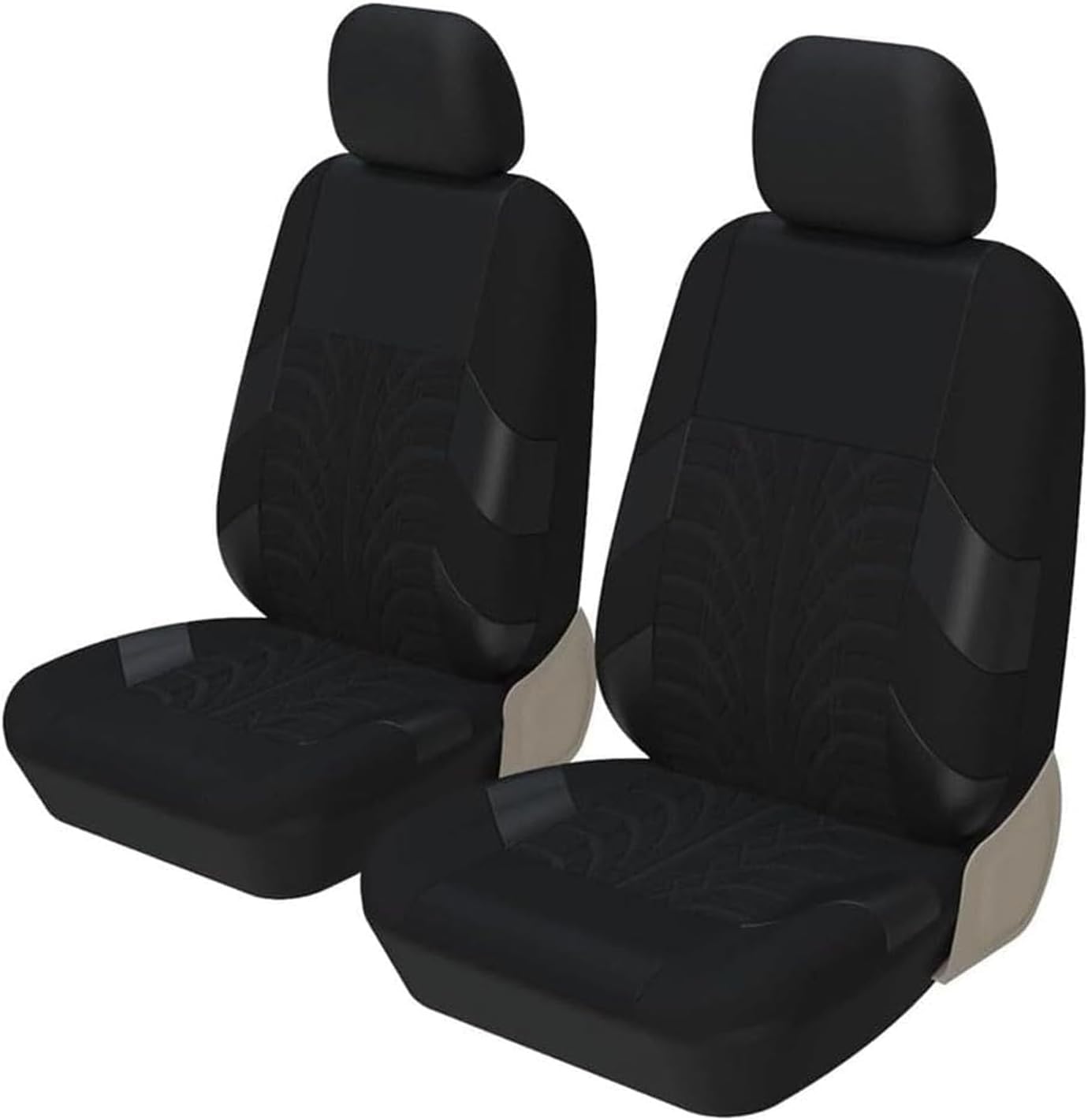 zjxmnb Auto Sitzbezüge für Mercedes GLA 2013-2020 [X156] Tissu, Stoff Sitzbezug Schonbezüge Sets Sitzschoner Rutschfester Bequem Sitzkissenschutz Zubehör,R/Black-2 Seats von zjxmnb