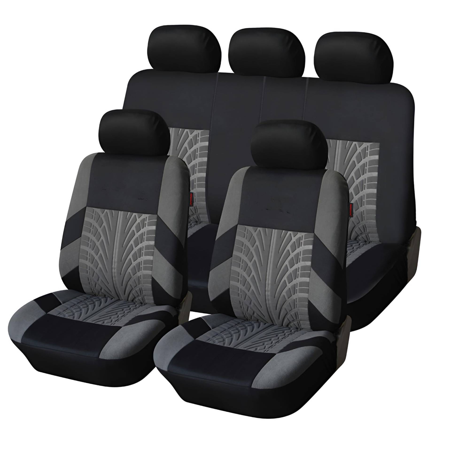 zjxtnb Auto Sitzbezüge Komplettset für VW Golf Sportsvan, Premium Sitze Schutzbezüge Innenraum Zubehör Hochwertig Wasserdicht Anti-Rutsch,A/Grey-Thin von zjxtnb