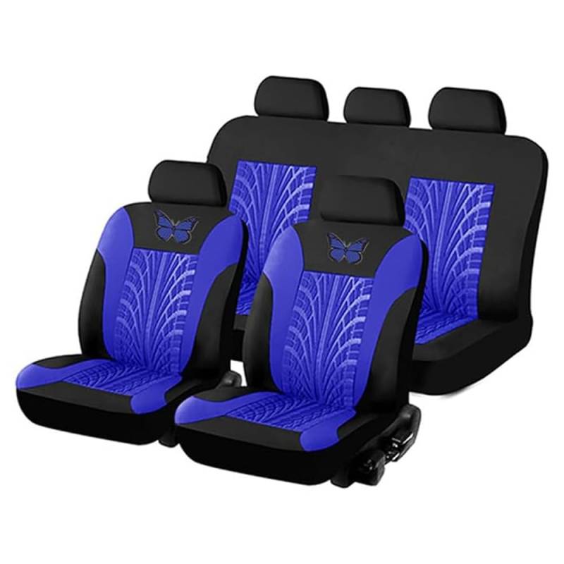 5 Sitze Alles Inklusive Auto Sitzbezüge Sets für MG GS 2015 2016, 9 pcs Auto Sitzbezüge Sets Weich Autositzbezüge Kompletter Satz,Blue von zllkj