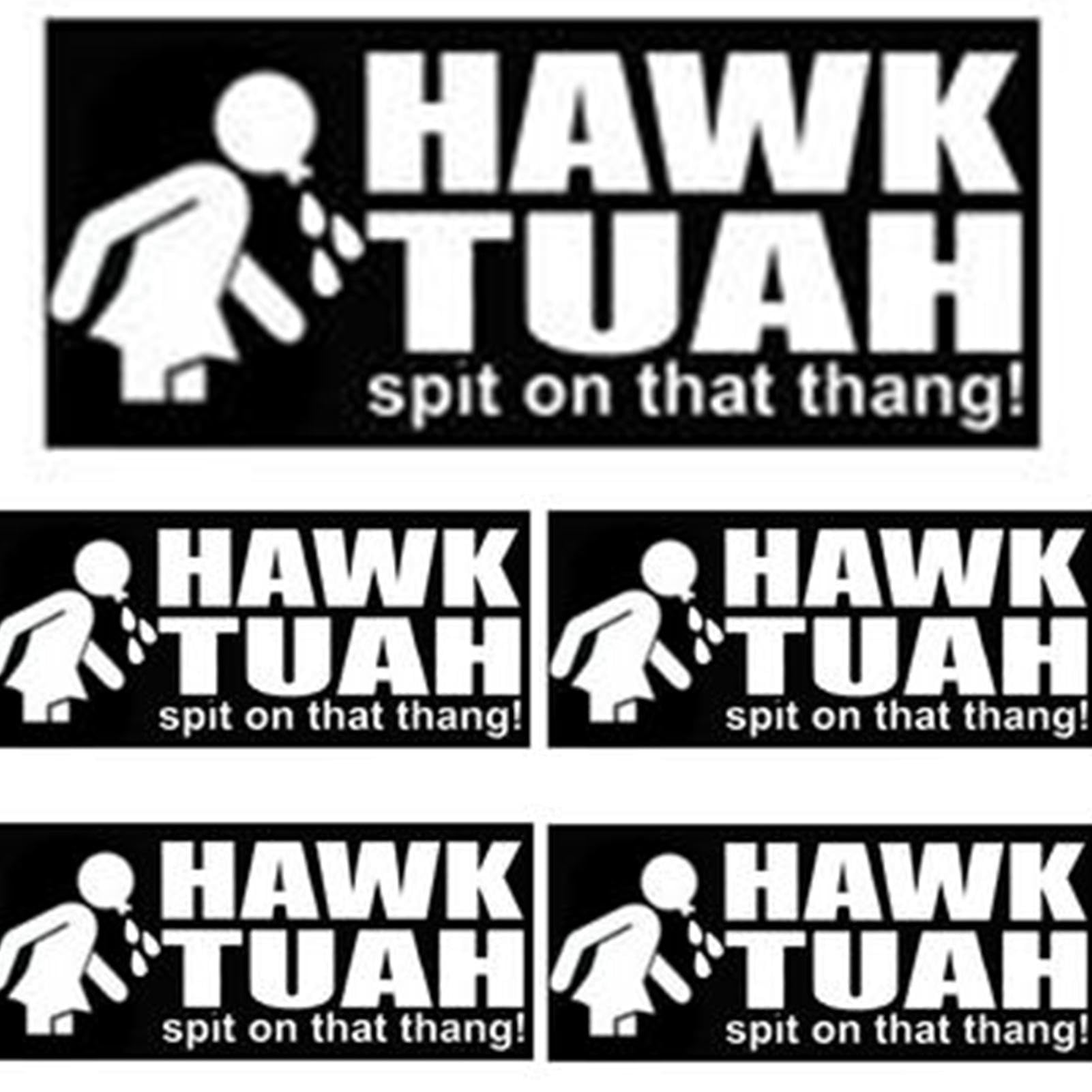 znutc Hawks Tush Autoaufkleber, 5 Stück Spit On That Thang Girl Sticker, Lustige Meme Stickers, Kreative Urkomische Parodie Aufkleber, Wasserfester Hawks Tuah Aufkleber für Laptops und Autozubehör von znutc