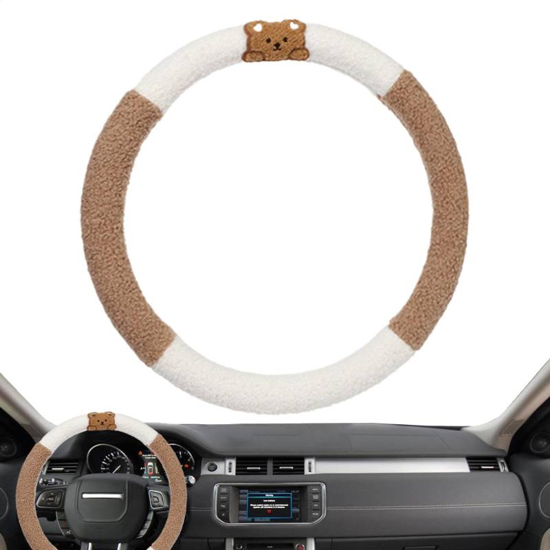 Car Wheel Cover, Steering Wheel Protective, Cute Bear Steering Protector, Bear Steering Wheel Cover, Anti-Skid Car Steering Cover, Car Steering Wheel Protector for Men and Women von zwxqe