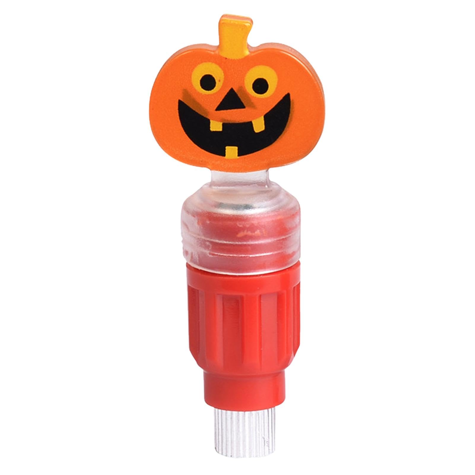 Led Valve Stem Lights, Cycling Safety Lights, Pumpkin Shaped Wheel, Tire Stem Warning Lights, Waterproof Valve Caps, Halloween Tire Valve Lights, Cycling Valve Light Covers for Bikes 7cm/2.76in von zwxqe