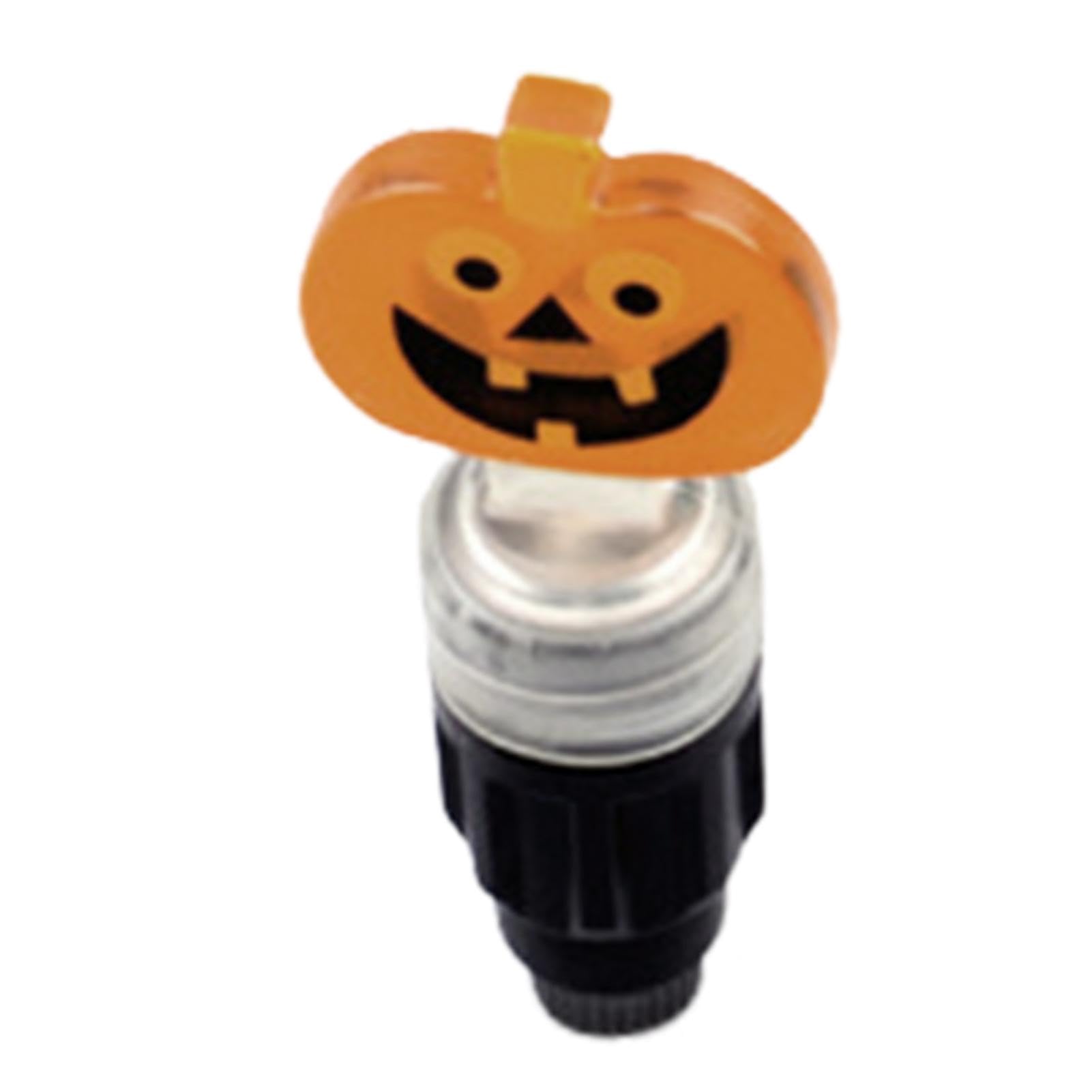 Led Valve Stem Lights, Cycling Safety Lights, Pumpkin Shaped Wheel, Tire Stem Warning Lights, Waterproof Valve Caps, Halloween Tire Valve Lights, Cycling Valve Light Covers for Bikes 7cm/2.76in von zwxqe