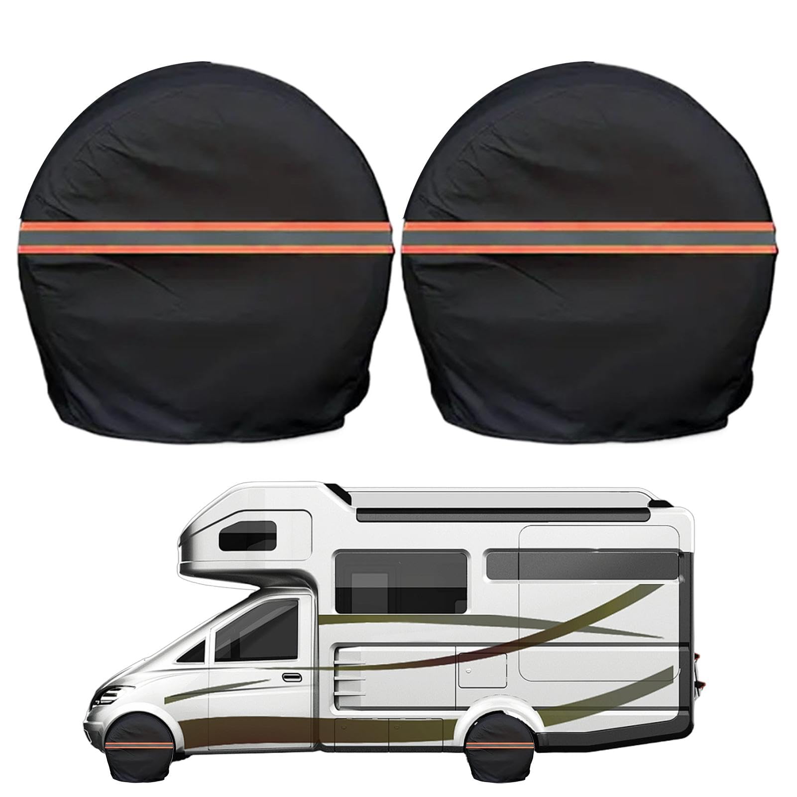 RV Tire Covers, Oxford Cloth Tire Covers, Sun Protection Tire Covers, Snow and Rain Tire Covers, Heavy Duty Tire Covers, Waterproof RV Tire Protectors, Windproof Tire Protector von zwxqe