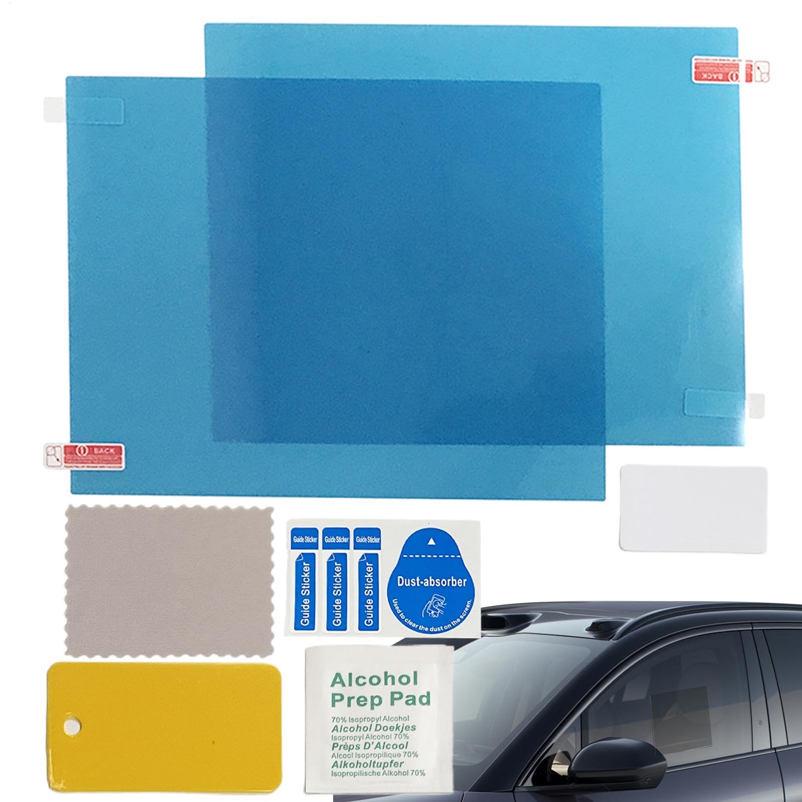 Rainproof Film Mirror, Side Rearview Nano-Coating Rainproof Coating, High Definition Safe Driving Protective Sticker Film, Rearview Mirrors Rainproof Film, Car Mirror Nano-Coating Film, von zwxqe