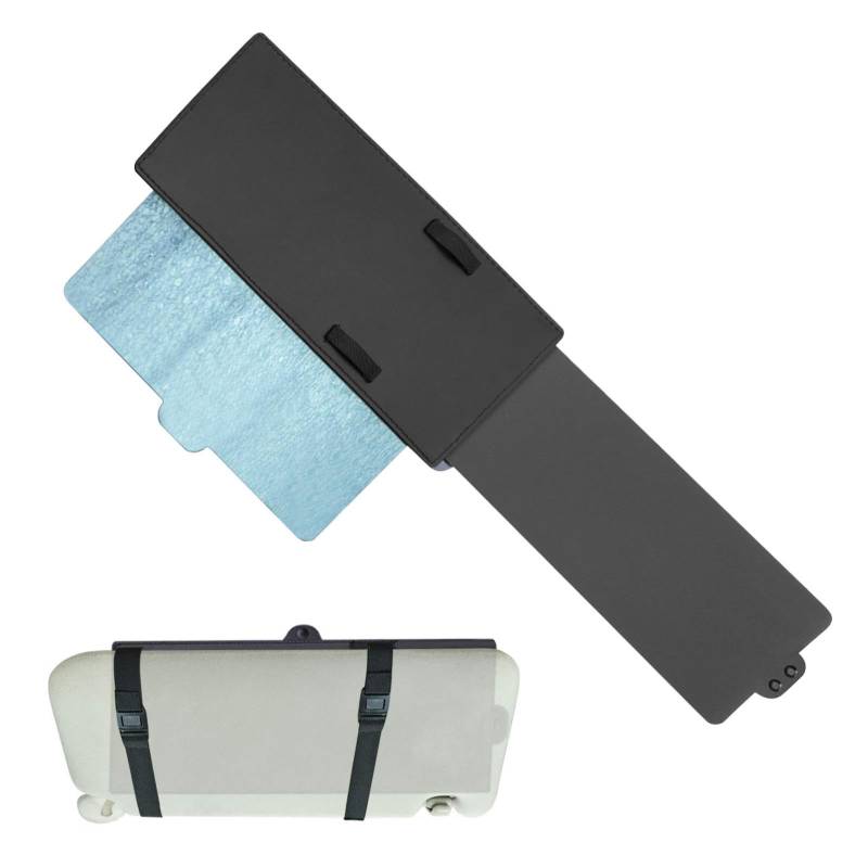 Sun Visor Extender for Car, Polarized Windshield Visor Extension, Automotive Sunshade Attachment with Lens, Side Panel for Clearer Vision and Glare Reduction von zwxqe