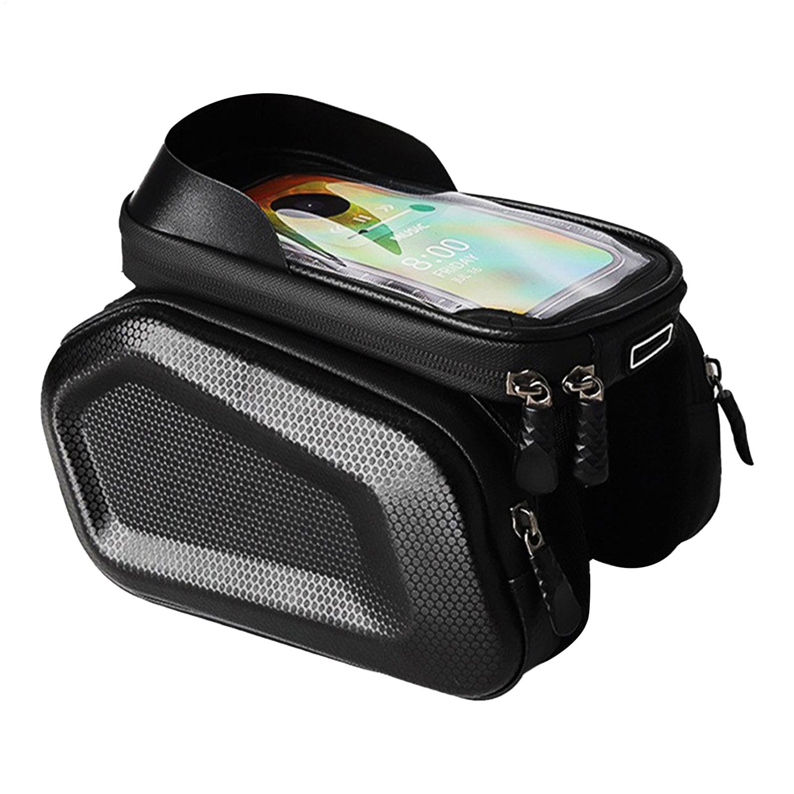 zwxqe Car Front Beam Bag Waterproof, Front Bikes Bag, Front Phone Holder, Cycling Storage Pouch, Waterproof Handlebar Bag, Phone Mount Bag, Handlebar Pouch, Bicycles Pouch, Mobile Phone Holder von zwxqe