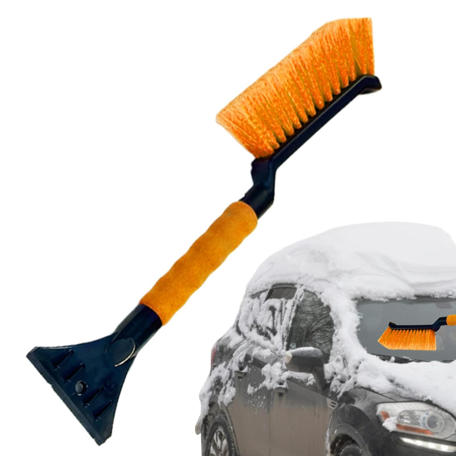 zwxqe Ice Scrapers for Car Windshield, 2 in 1 Ice Scraper and Brush, Ice Scraper with Ergonomic Grip, Snow Scraper for Car, Window Ice Scraper for Car, Car Windshield Ice Remover von zwxqe