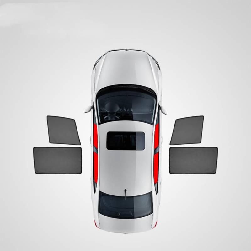 Auto-Seitenfenster-Sonnenschutz, für BMW 4 Series (2-door) 430I F32 2014- Magnetisch Auto Seitenscheibe Sonnenblenden Atmungsaktives Sun Protection Zubehör,E von zxdzqkj