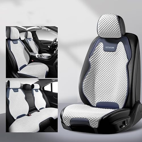 zxdzqkj Sitzkissen Auto, für Hyundai I30 I30N 2018-2021 Vordere und Hinten Auto Sitzkissen Protector Pad Set Alle Jahreszeiten Bequem und Atmungsaktiv,A von zxdzqkj