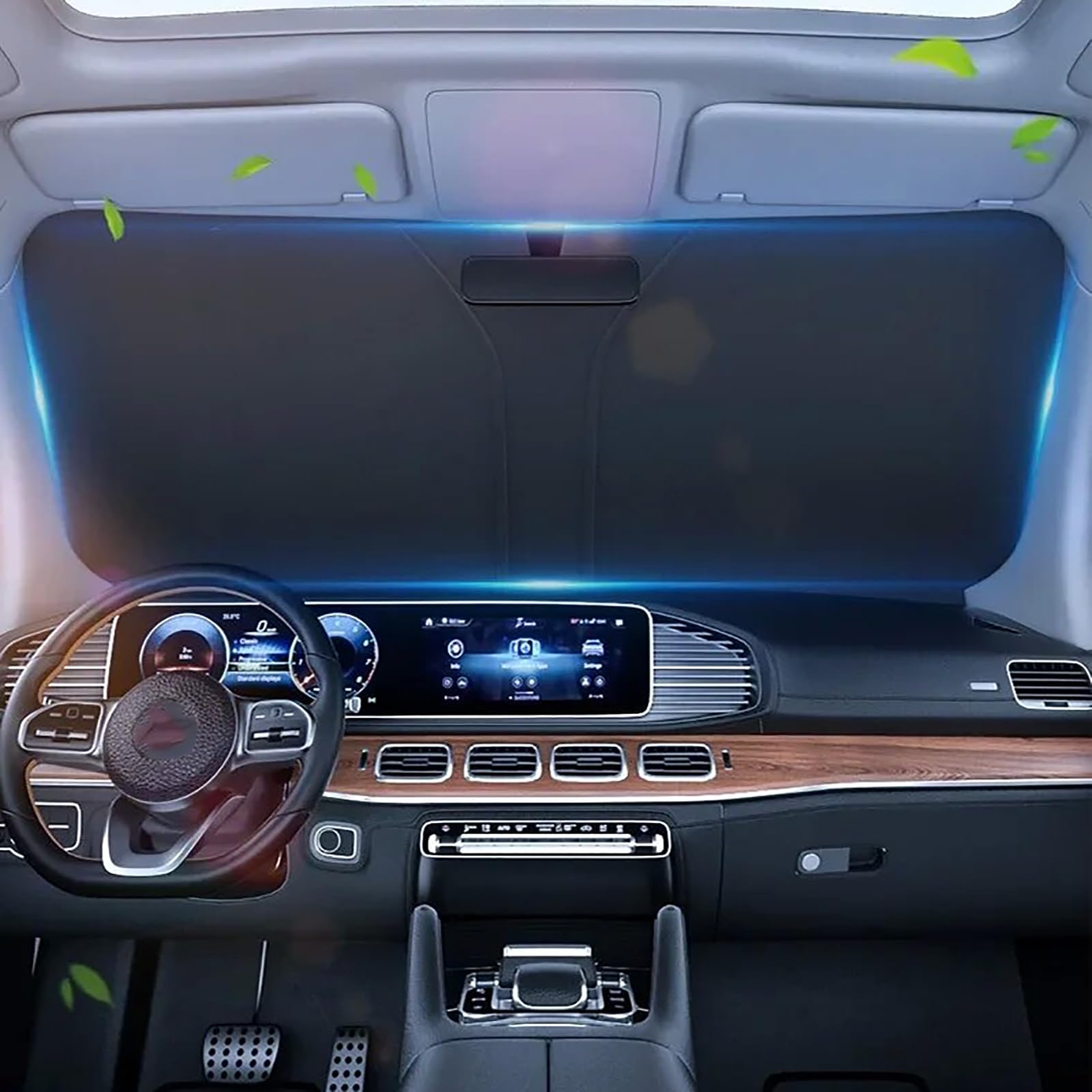 Sonnenschutz Auto Frontscheibe für Hyundai Sonata Ⅷ Sedan 2019 2020 2021 2022 2023+, Frontscheibenabdeckung, Sonnenblende Vorne, UV Hitzeschutz Plane Faltbar von zxlJan